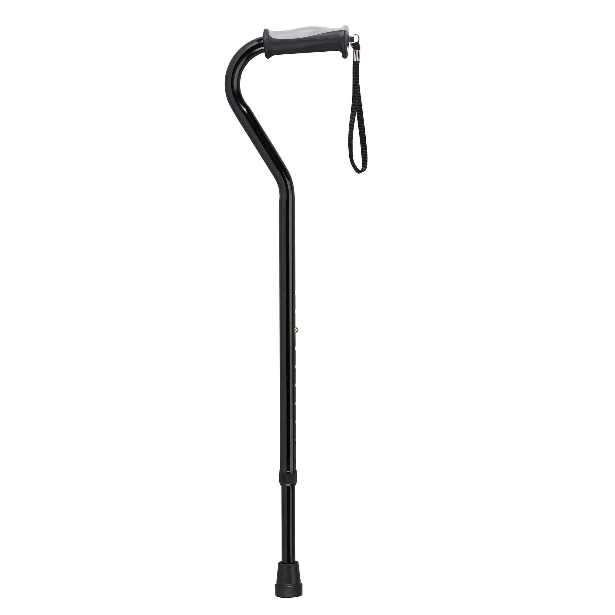 Drive Offset Cane with Adjustable Height and Gel Hand Grip