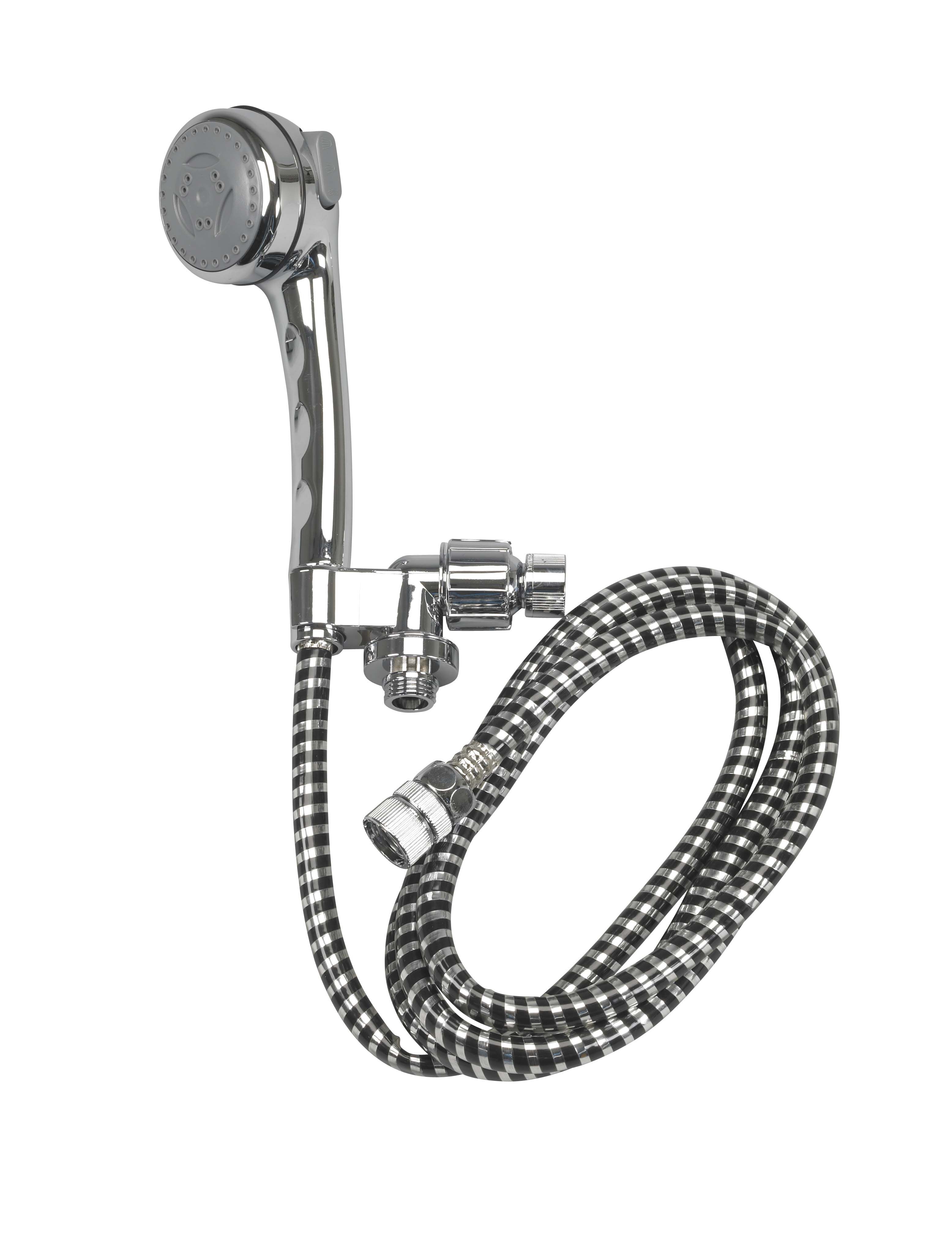 Chrome Shower Head Spray Massager with 84 Inch Hose