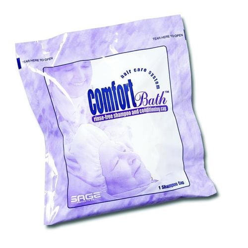 Image 1 of Comfort Bath Rinse Free Shampoo and Conditioner Cap