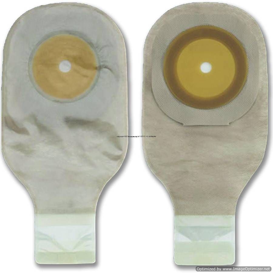 Image 3 of Premier One Piece Drainable Ostomy Pouch - Lock N' Roll Closure, Flat Flexend
