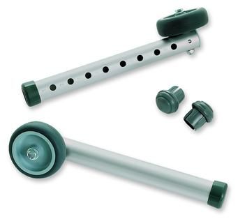 Image 4 of Invacare Single Fixed-Wheel Attachments with Rear Glide Tips