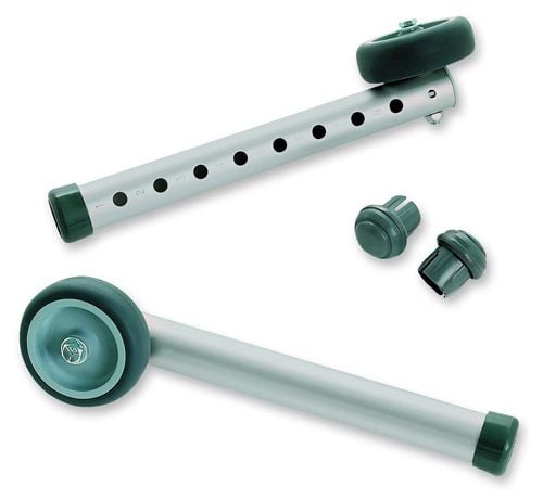 Image 5 of Invacare Single Fixed-Wheel Attachments with Rear Glide Tips