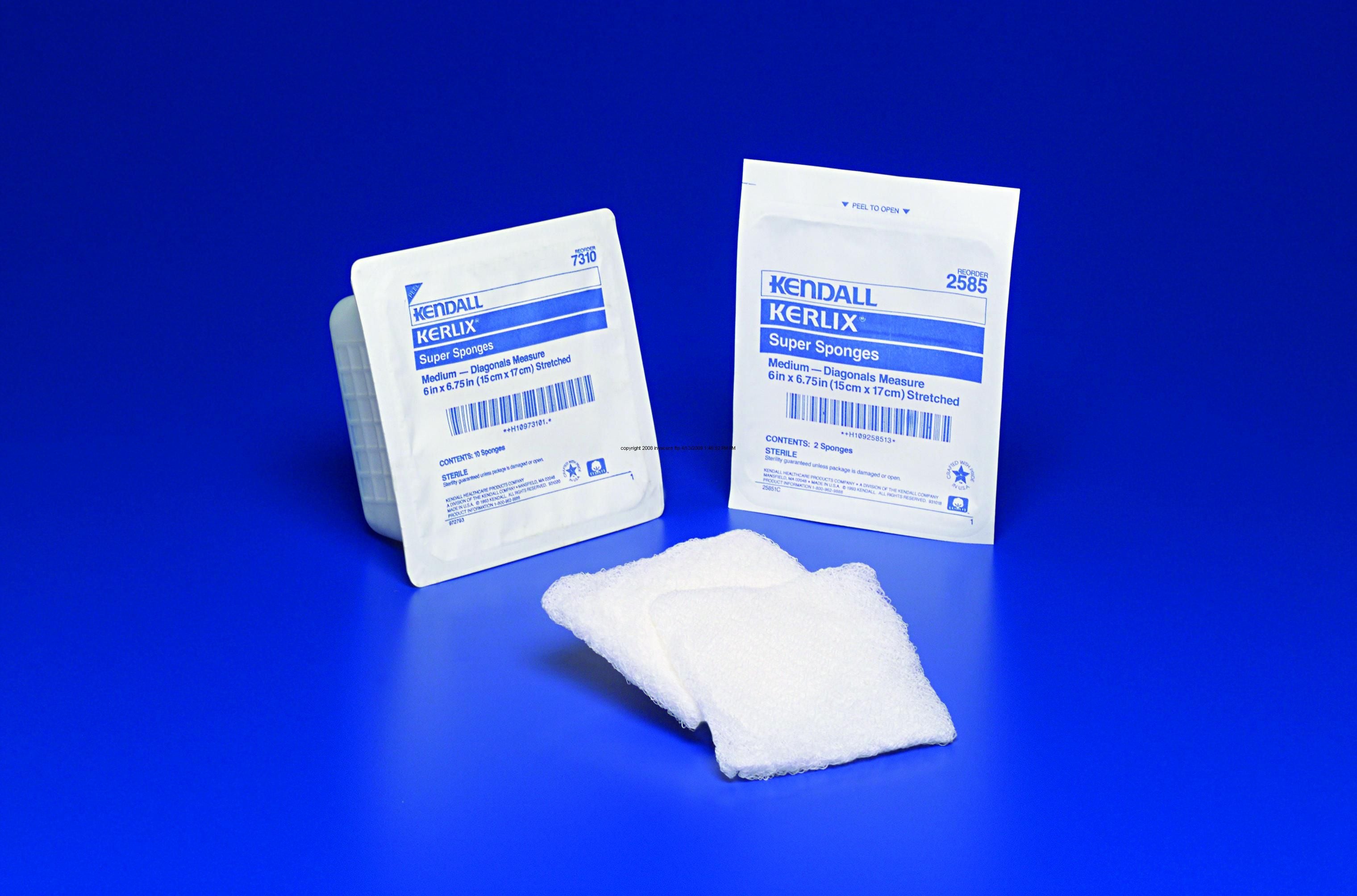 Image 3 of KERLIX Super Sponge 6 x 6-3/4 Inch - 6-Ply Sterile