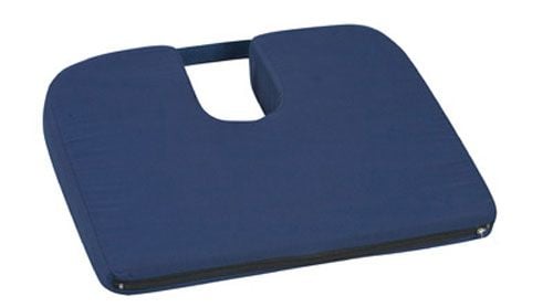 Image 1 of DMI Orthopedic Sloping Coccyx Cushion - Navy, Camel