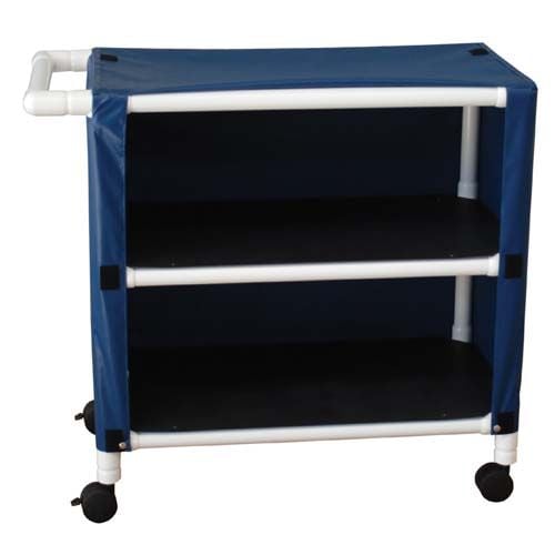Image 1 of MJM PVC Long Linen Cart with Two Shelves