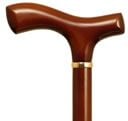 Image 4 of Mountain Properties Light Brown Beechwood Cane with Fritz Handle