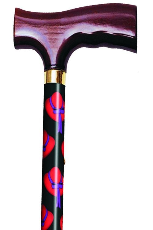Image 3 of Mountain Properties Travel Folding Cane Red Hat