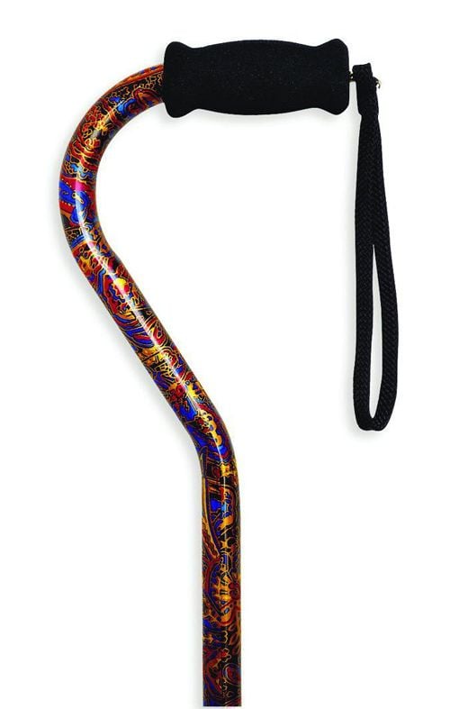 Paisley Mountain Properties Offset Handle Adjustable Aluminum Cane