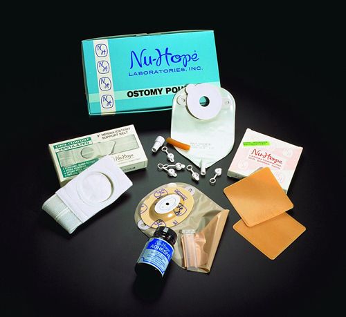 Image 9 of NuHope Drainable Adult Trim-to-fit Post-Op Pouch with Barrier