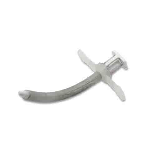 Image 1 of Bivona Silicone Uncuffed Fixed Neck Flange HyperFlex Extra Length Tracheostomy 