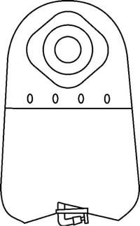 Image 1 of ActiveLife Convex One-Piece Pre-Cut Urostomy Pouch with Durahesive Skin Barrier