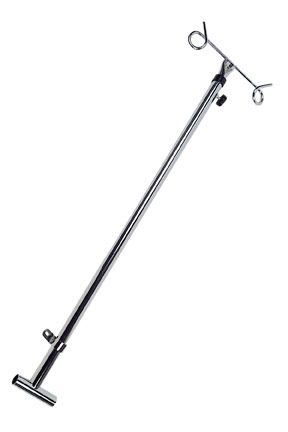Image 1 of Universal Wheelchair Telescoping IV Pole