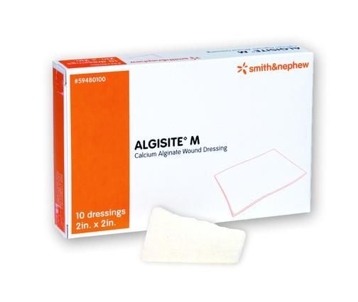 Smith & Nephew 59480200 Smith & Nephew 59480200 ALGISITE M Calcium Alginate Dressing, 4" W x 4" L (Pack of 10 NO ASIN