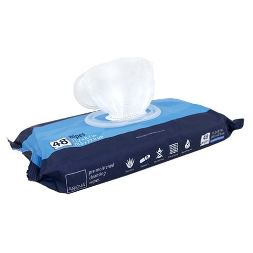 Image 2 of ABENA Pre-Moistened Cleansing Wipes