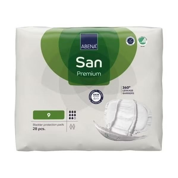 Packaging of the ABENA San Premium 9 pads