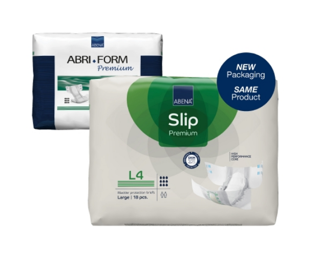 Abri-Form L4 is Transitioning to Abena Slip Premium L4, New Packaging