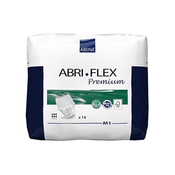 Abena Abri-Flex Premium 1 Incontinence Underwear - 1400 mL Moderate Absorbency
