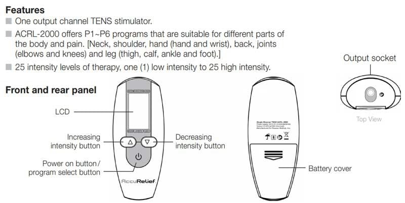 Accurelief Features