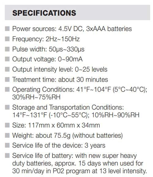 Specifications