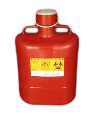 Sharps Container 10 Quart Red with Locking Cap