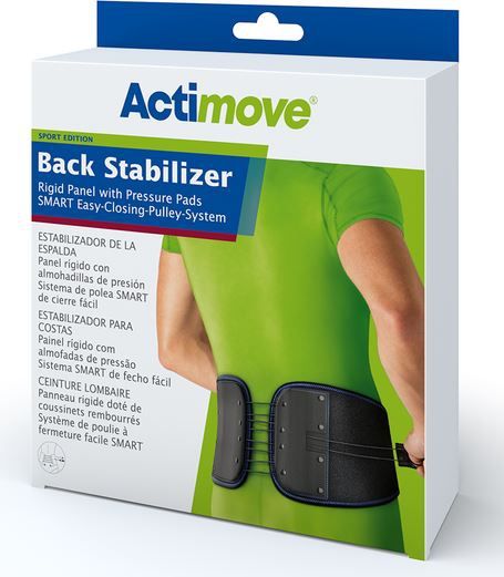 Actimove Back Support Rigid Panel, Pressure Pads, SMART Easy-Closing-Pulley-System