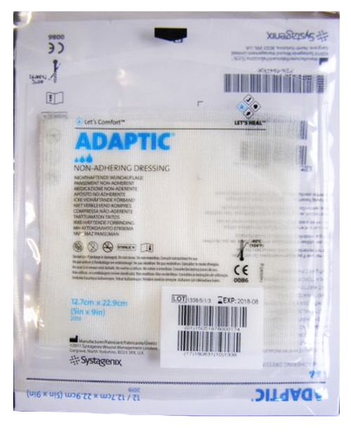 ADAPTIC Touch 5 x 9 Inch Non-Adhering Dressing