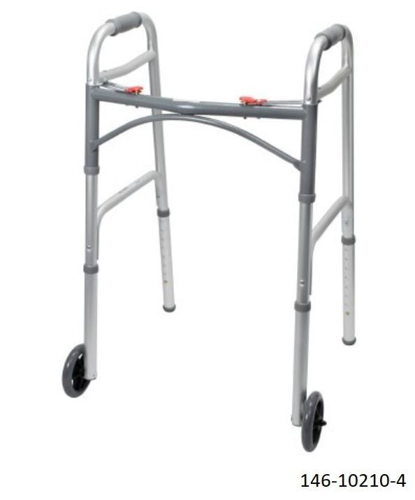 Image 3 of McKesson Folding Walker with Adjustable Height (146-10210-4)