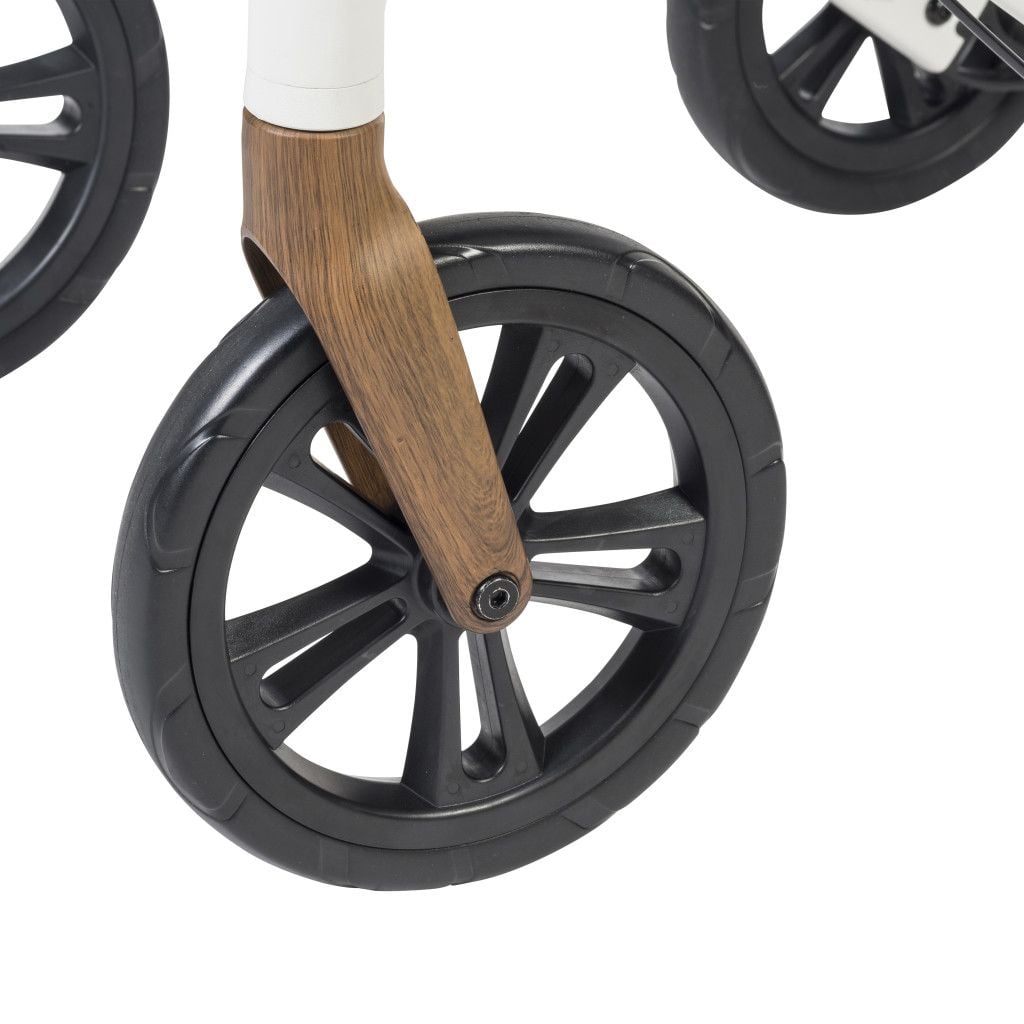 AeroWalk Ultra-Lite Rollator - White (Wheels)