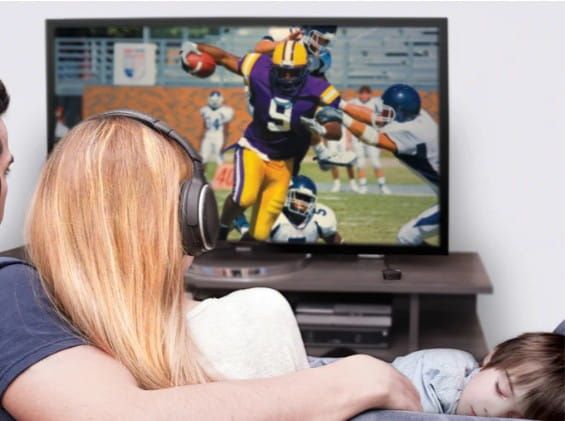 TV with Headphones