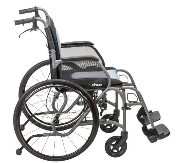 Matte Gray/Blue Wheelchair