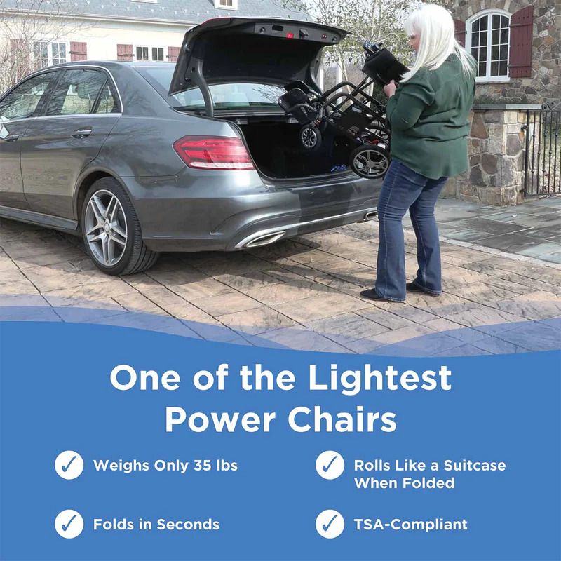 One of the lightest power chairs