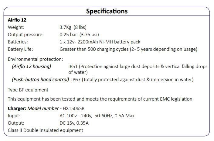12 Specifications