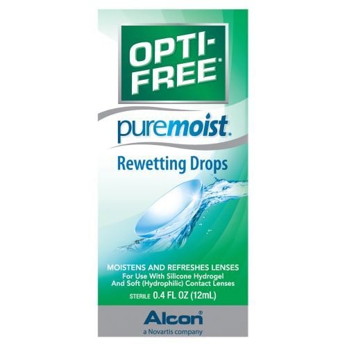 Front of Opti-Free Puremoist packaging