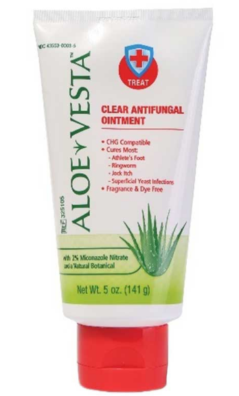 Aloe Vesta 5 Oz Tube Clear Antifungal Ointment