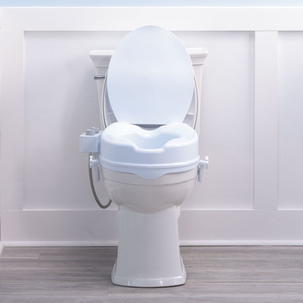 Drive Medical PreserveTech Raised Toilet Seat with Bidet