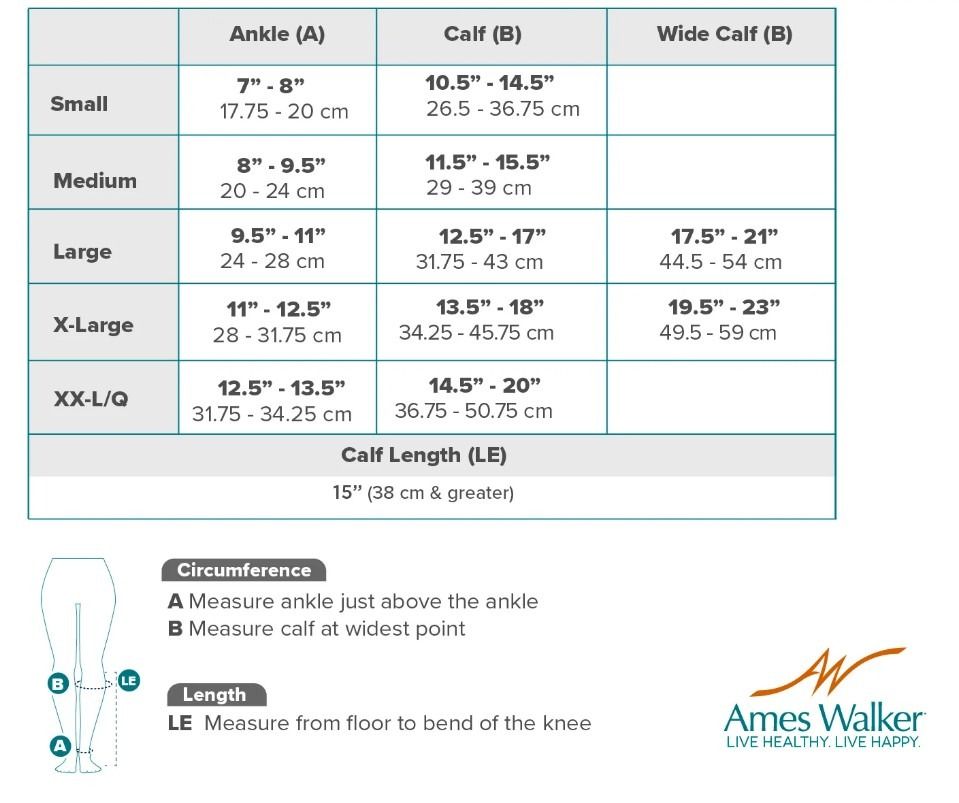 Image 2 of AW Style 280 Signature Sheers 20-30 mmHg Knee High Compression Stockings, Closed Toe
