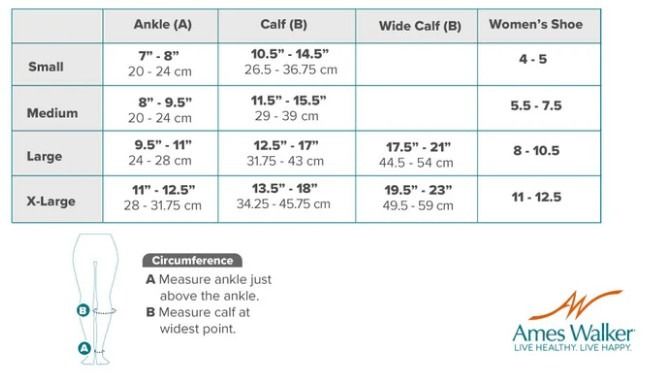 Image 2 of AW Style 130 Coolmax 20-30 mmHg Crew High Socks  