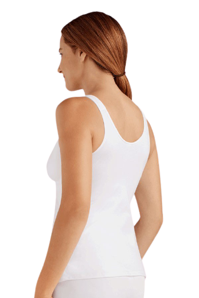 Image 2 of Amoena Hannah 2860 White Post-Surgical Camisole Garment