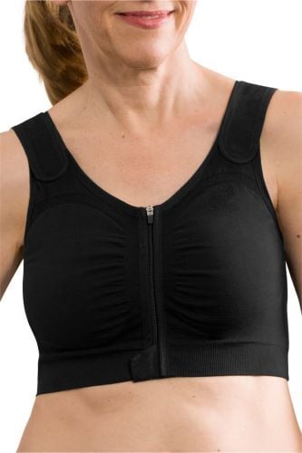 Leyla Post-Surgical Compression Bra in black