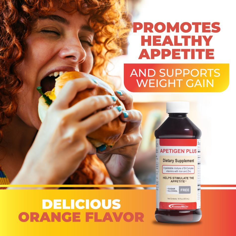 Promotes Healthy Appetite and Supports Weight Gain. Delicious Orange Flavor