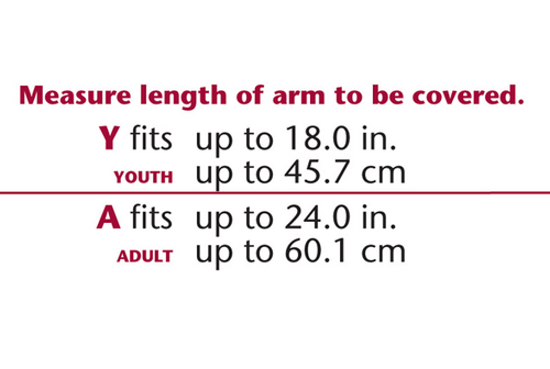 Arm Waterproof Cast Protector Sizing Guide