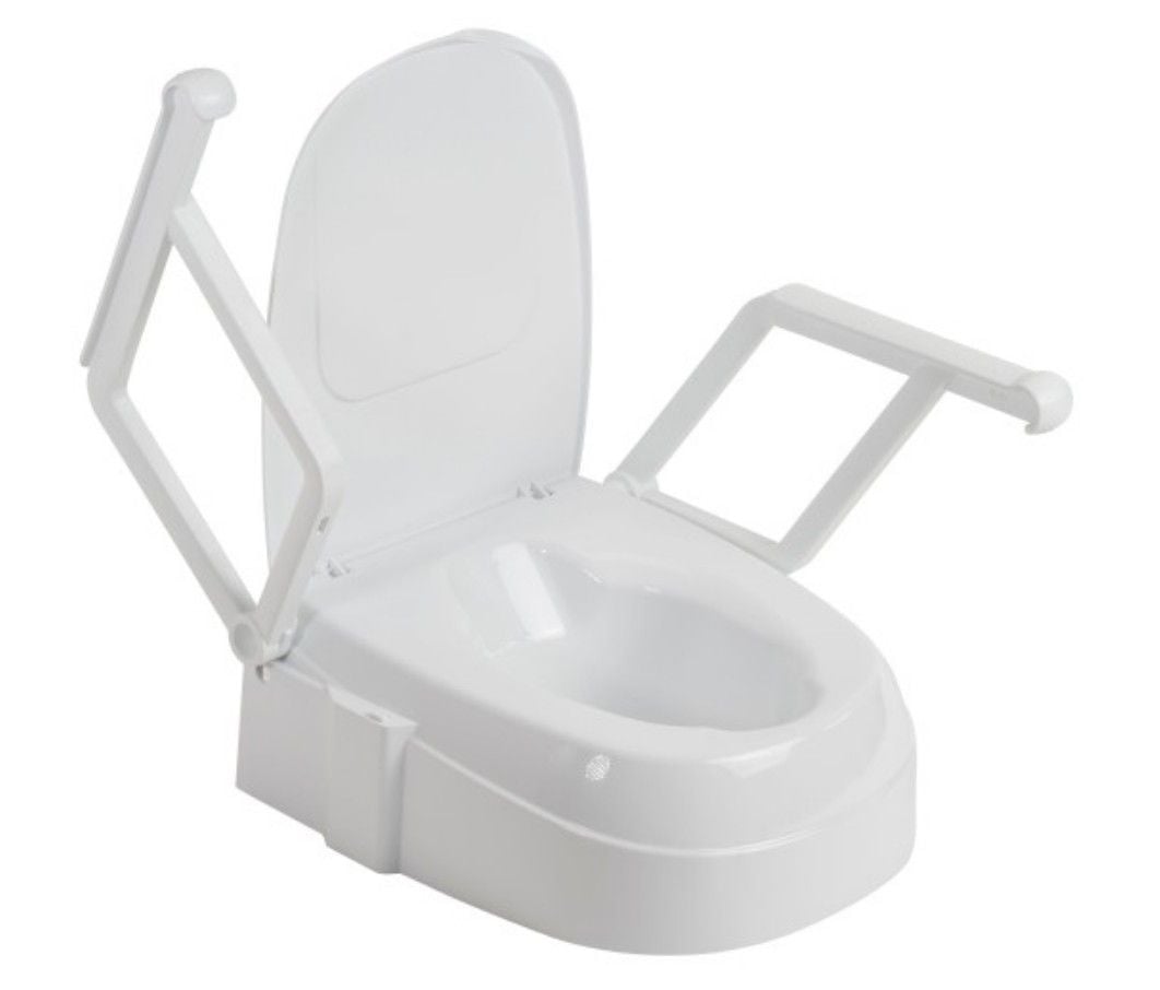 PreserveTech Raised Toilet Seat, Arm Up