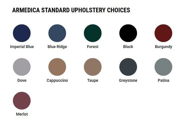 Upholstery colors