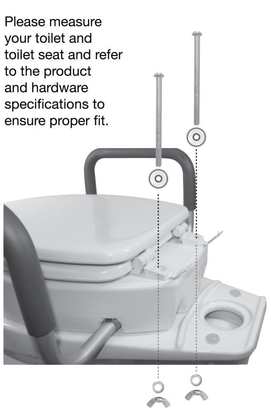 Image 7 of Essential Medical Supply Toilet Seat Riser - Standard or Elongated