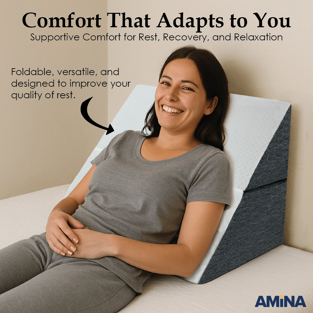 Image 2 of AMiNA Foldable Foam Wedge Pillow