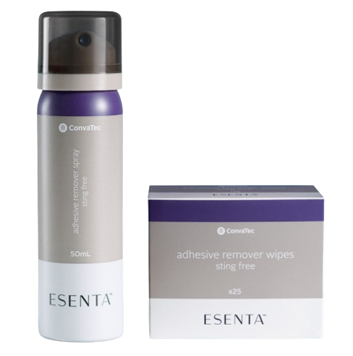 Esenta Sting-Free Adhesive Remover Spray and Wipes