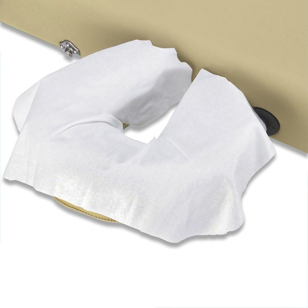 Image 1 of Master Massage Disposable Face Pillow and Headrest Covers for Massage Table