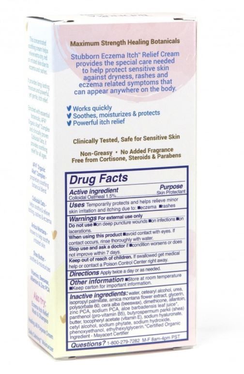 Drug Facts on Back of Box