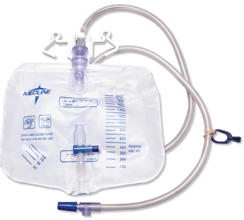 2,000 mL, Anti-Reflux Device with Slide-Tap