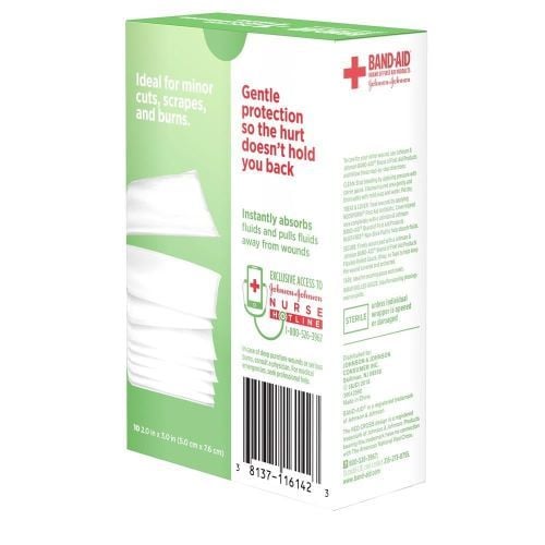 Image 3 of Band-Aid Hurt-Free Non-Stick Pads